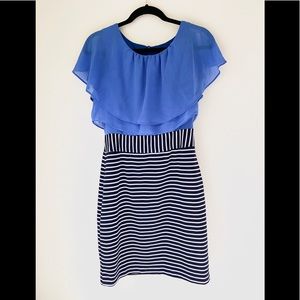 BLUE striped dress